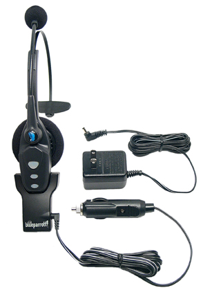 BlueParrott B150 noise cancelling Bluetooth headset for communications and computers.