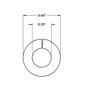 McMaster-Carr (92146A029) - Stainless Steel Split Lock Washer, 1/4in ...