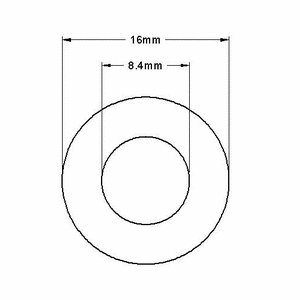 McMaster-Carr (93475A270) - Stainless Steel Flat Washer, M8 Screw Size ...